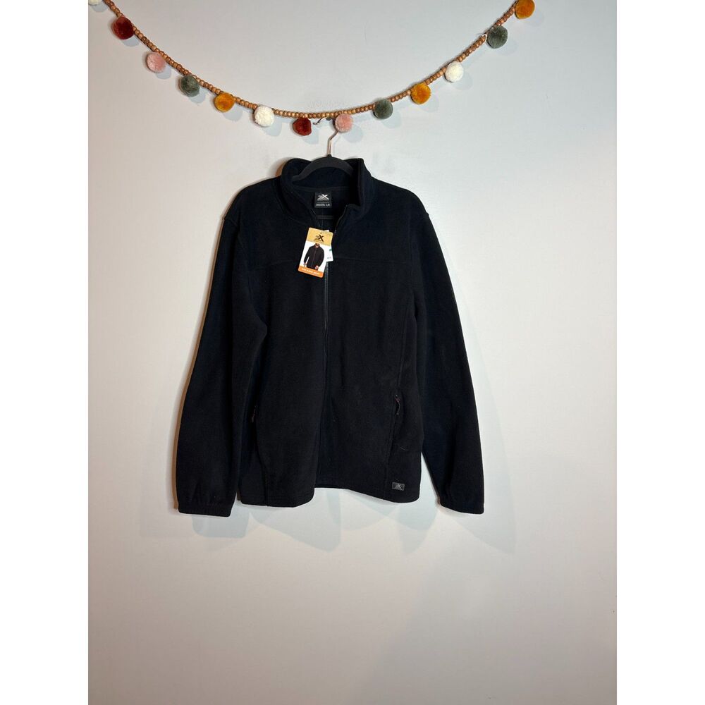 NWT ZeroXposur black fleece zip up jacket